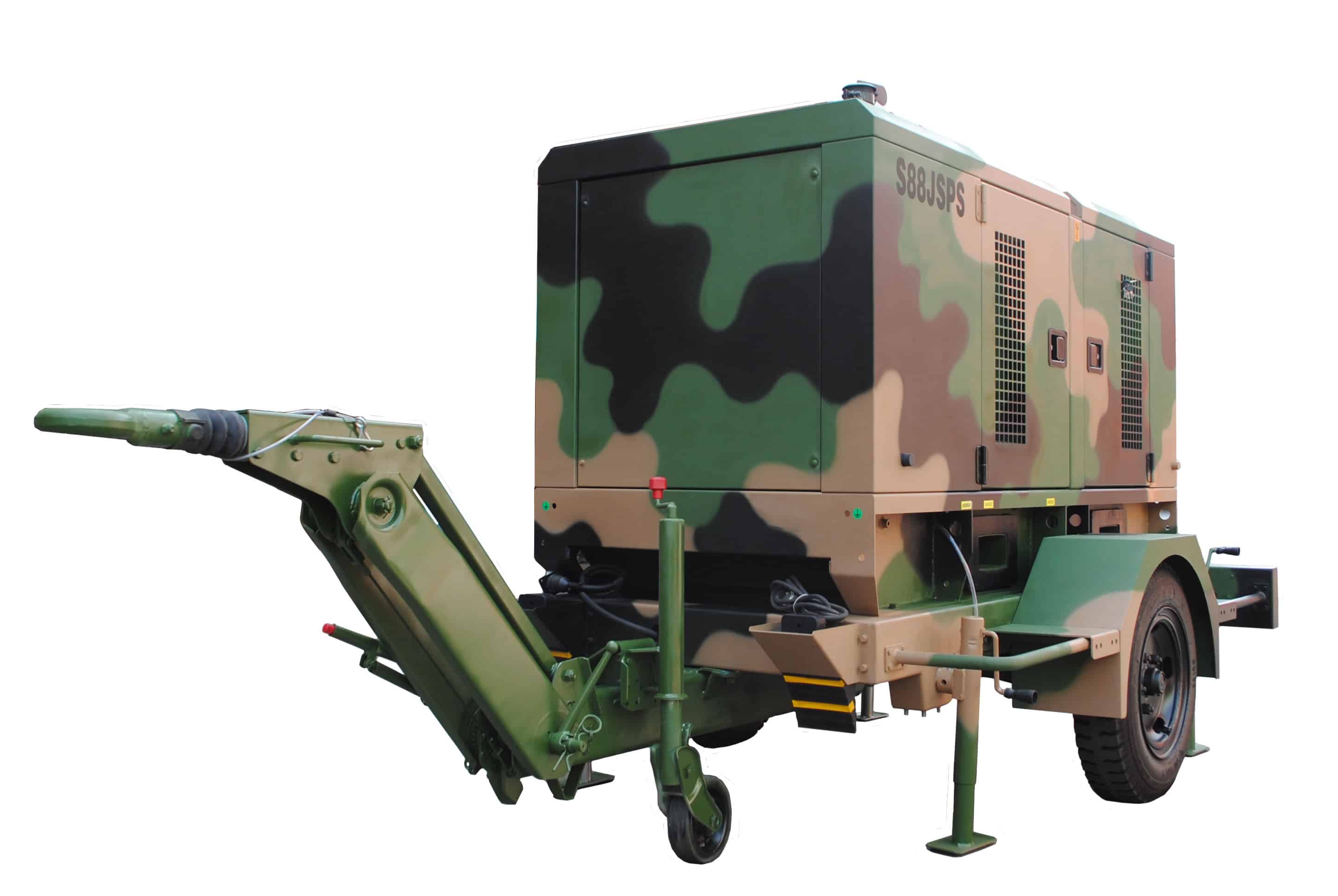 1 axle camouflage pattern generator trailer