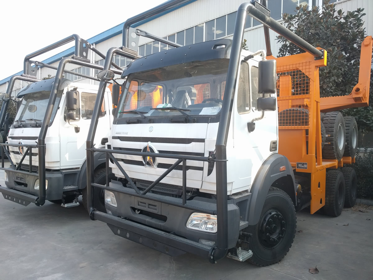 SHACMAN timber trailers ready for delivery