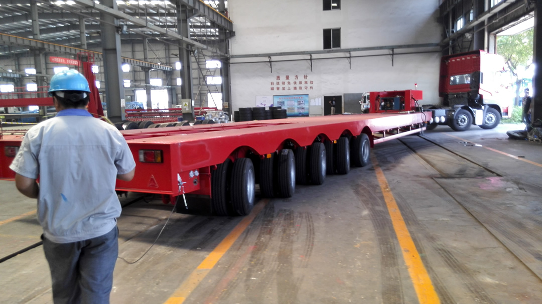 Steerable 5-axles lowbed