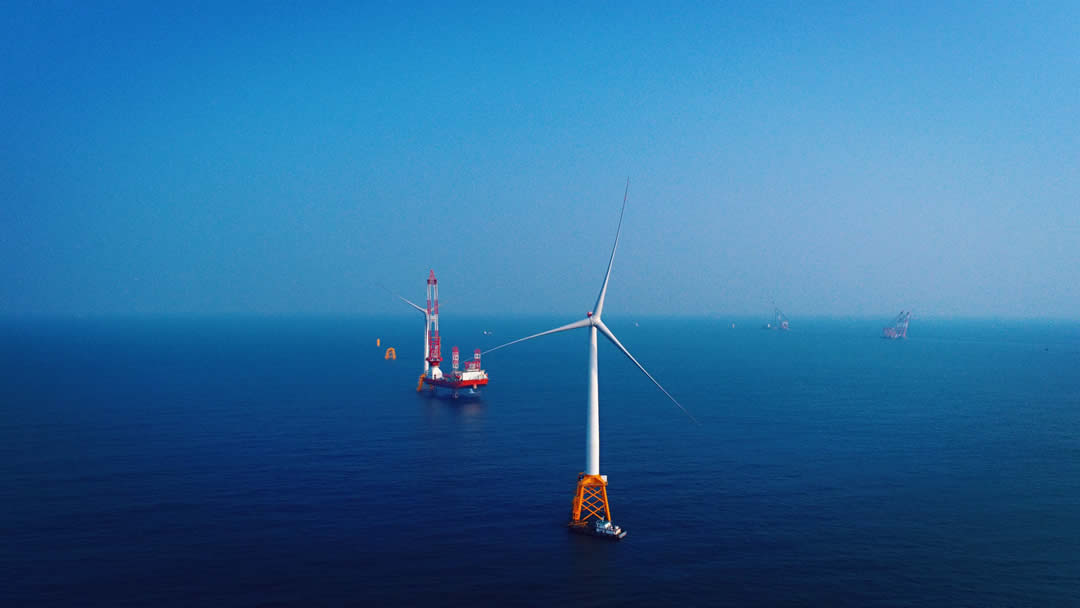 Offshore windmill turbines