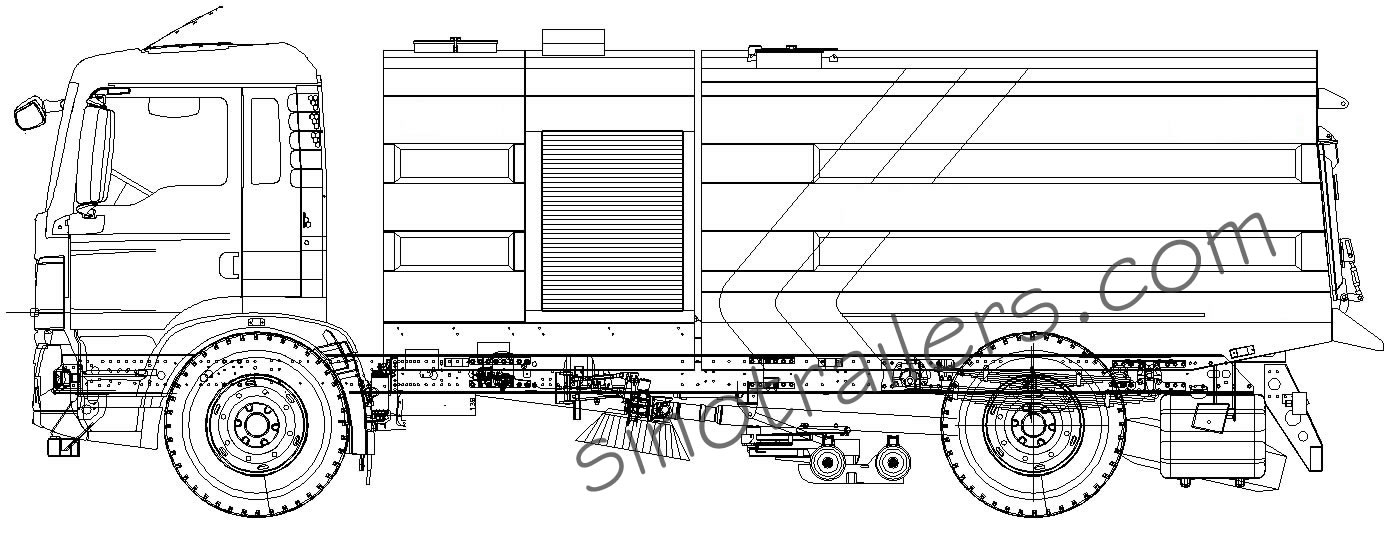 Street sweeper drawing