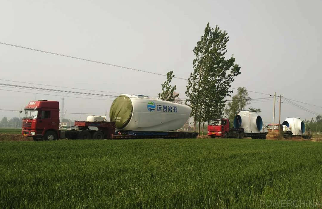 Wind nacelle transport low bed trailers